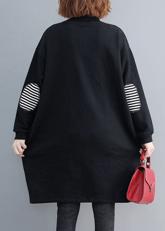 Damer Fleece Klänning med Fickor 4