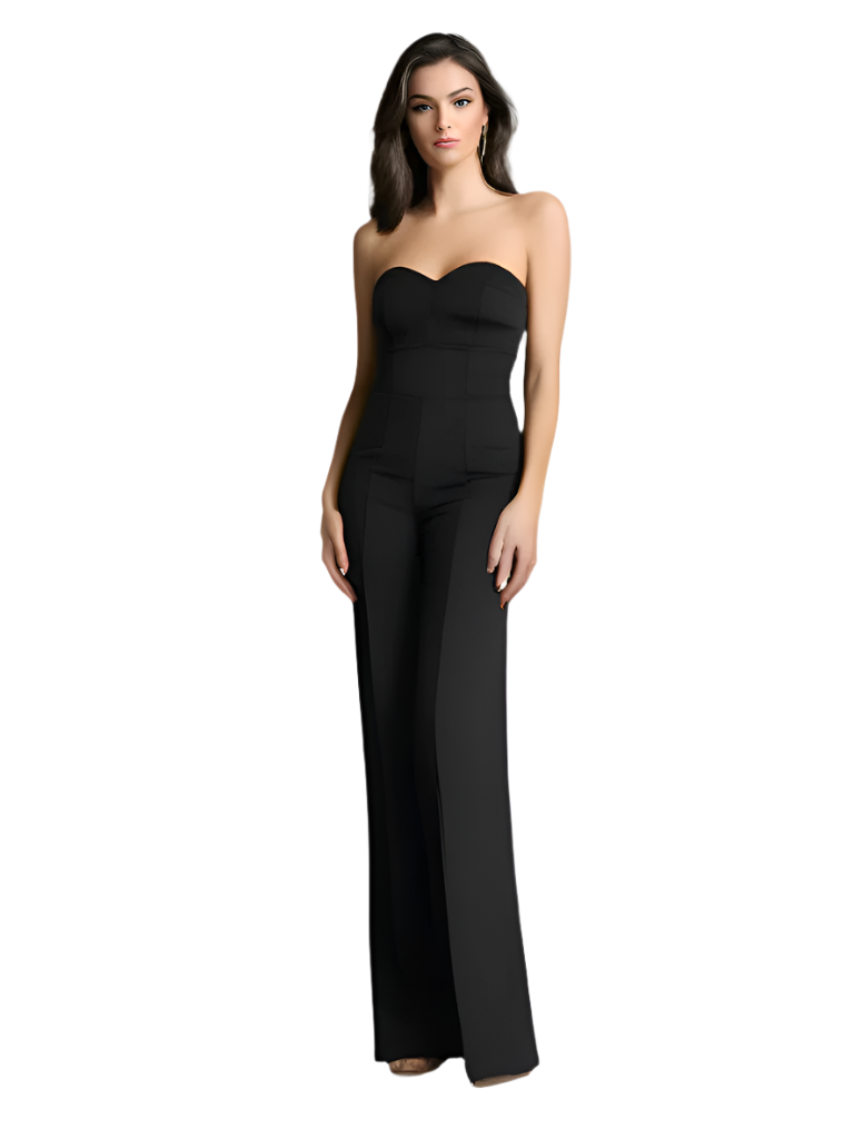 Damer Höga Midja Jumpsuit Modern Design Mjuk Material 0