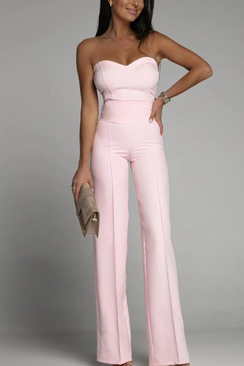 Damer Höga Midja Jumpsuit Modern Design Mjuk Material 4