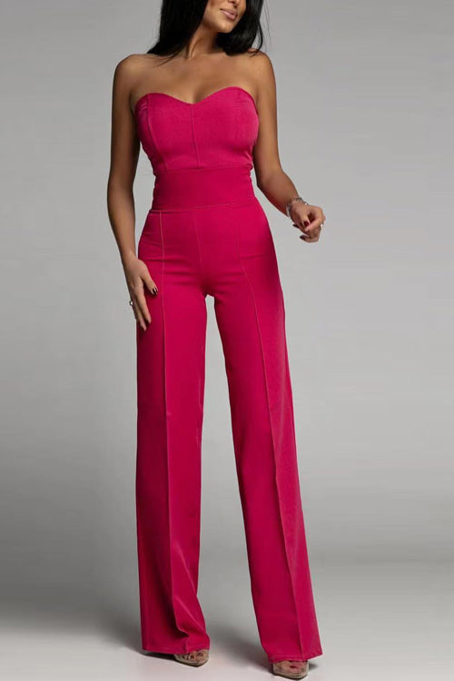 Damer Höga Midja Jumpsuit Modern Design Mjuk Material 5