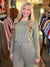 Damer Jumpsuit Långärmad Mjuk Material Oliv 1