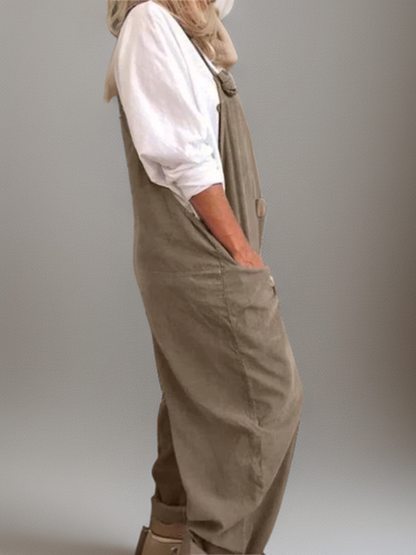 Damer Jumpsuit Oversize med Fickor 3