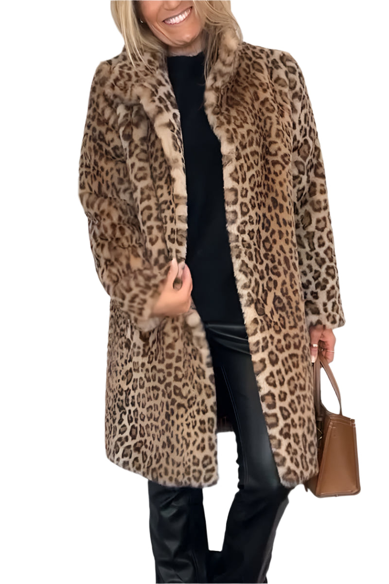Damer Kappa Leopardmönstrad Skräddarsydd Tygblandning 0