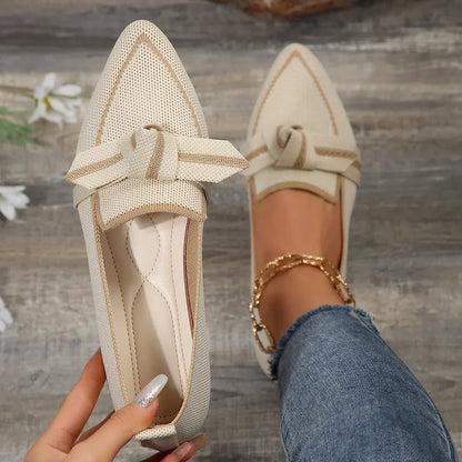 Damer Loafers Spetsad Tå 4