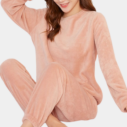 Damer Loungeoutfit Tvådelad Avslappnad Stil 4