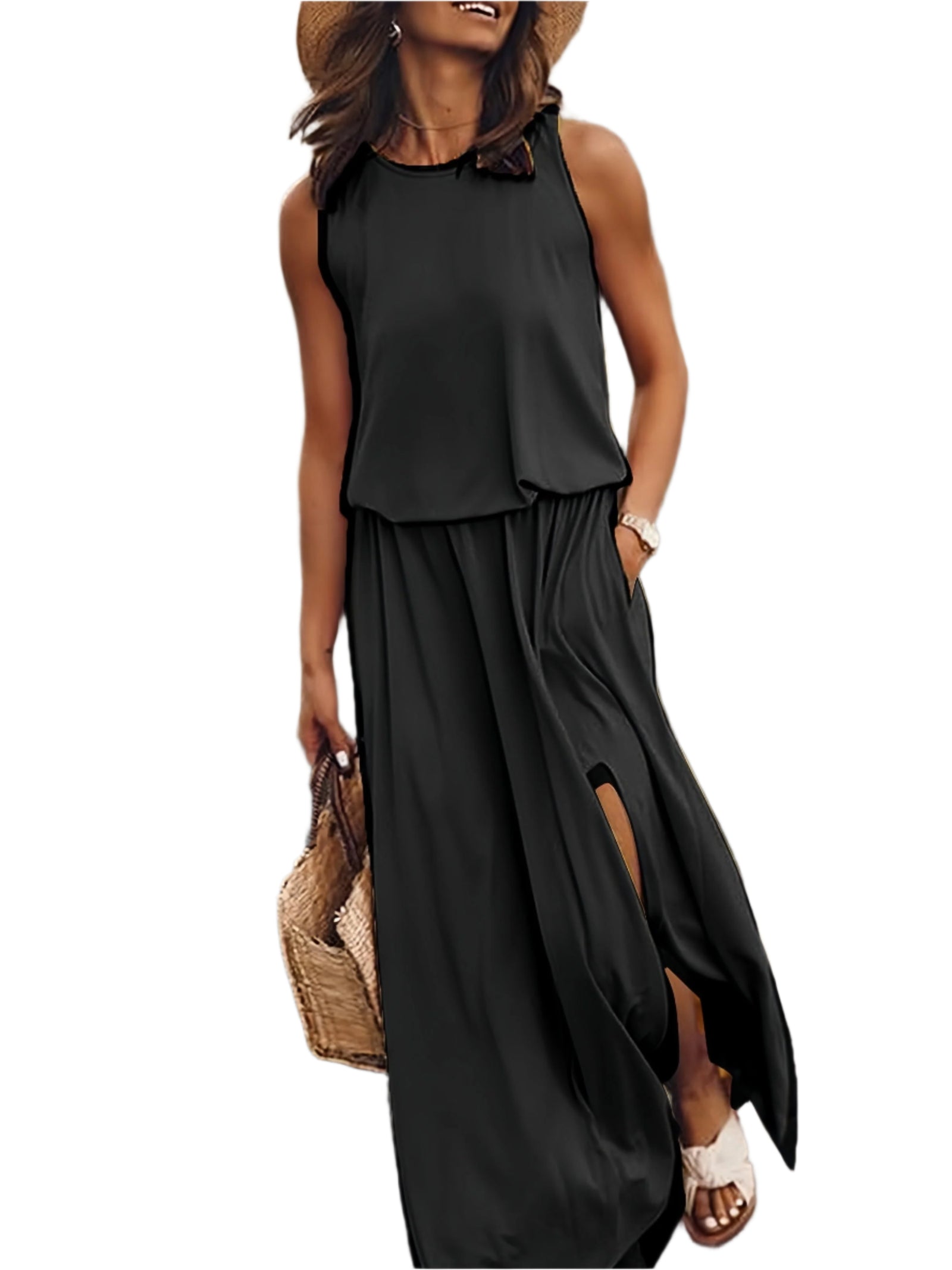 Damer Maxikjol Lång Klassisk Mjuk Material 0