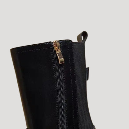 Damer Mid-kalfstövlar Chunky Stil 6