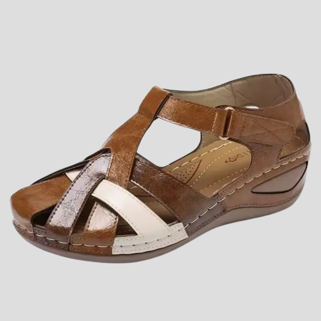 Damer Sandaler Stängd Tå Colorblock Stil 2