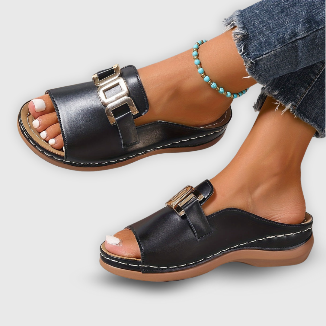 Damer Slip-On Sandaler med Plattform 7