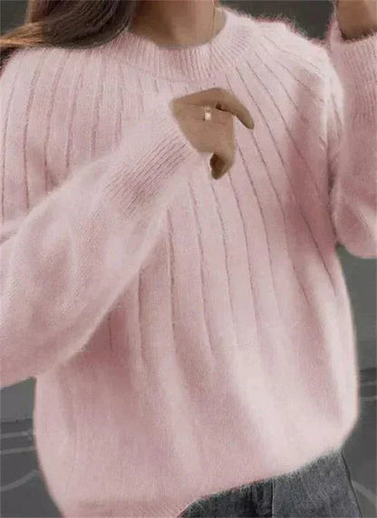 Damer Stickad Tröja Fluffig 0