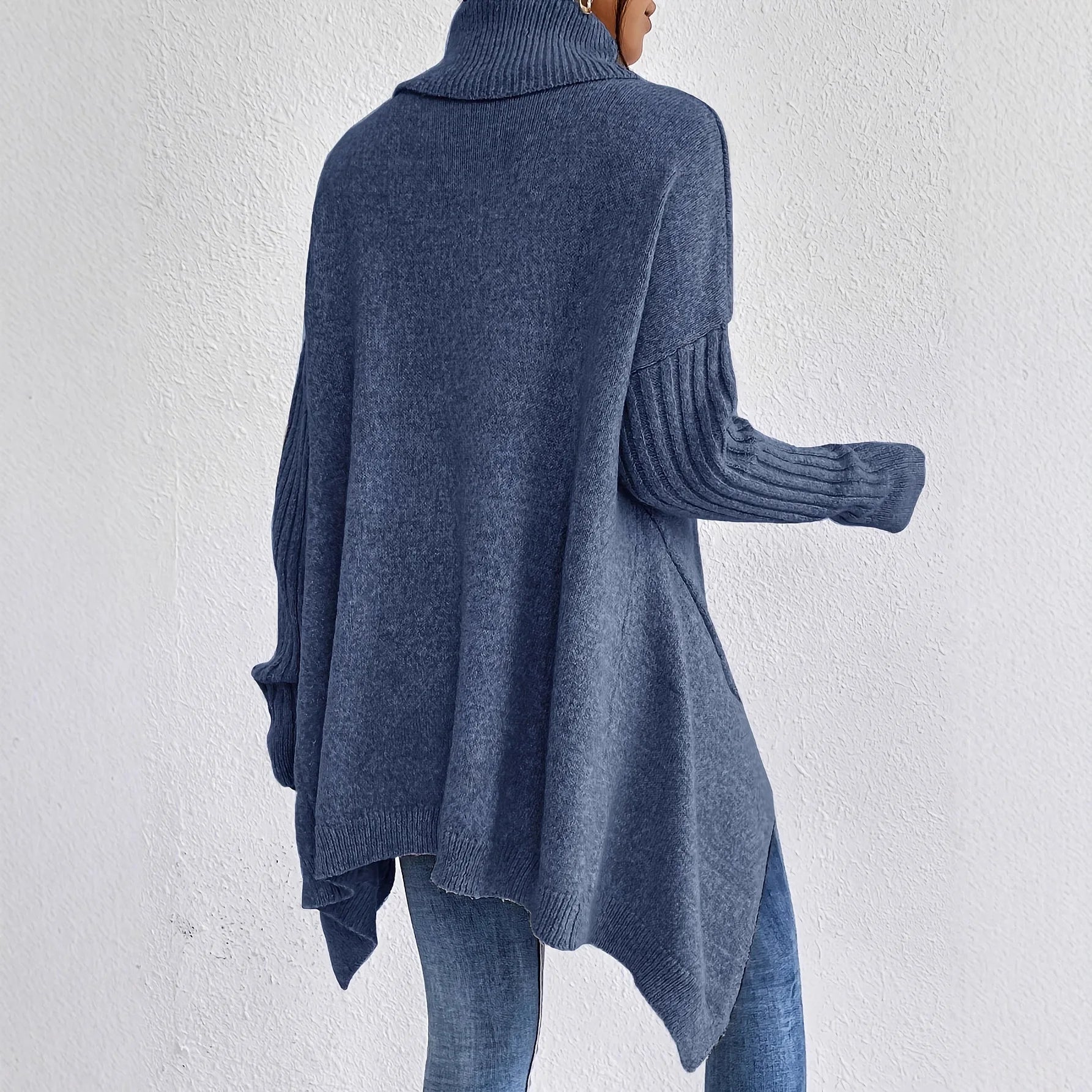 Damer Turtleneck Tröja Vinterstil 2