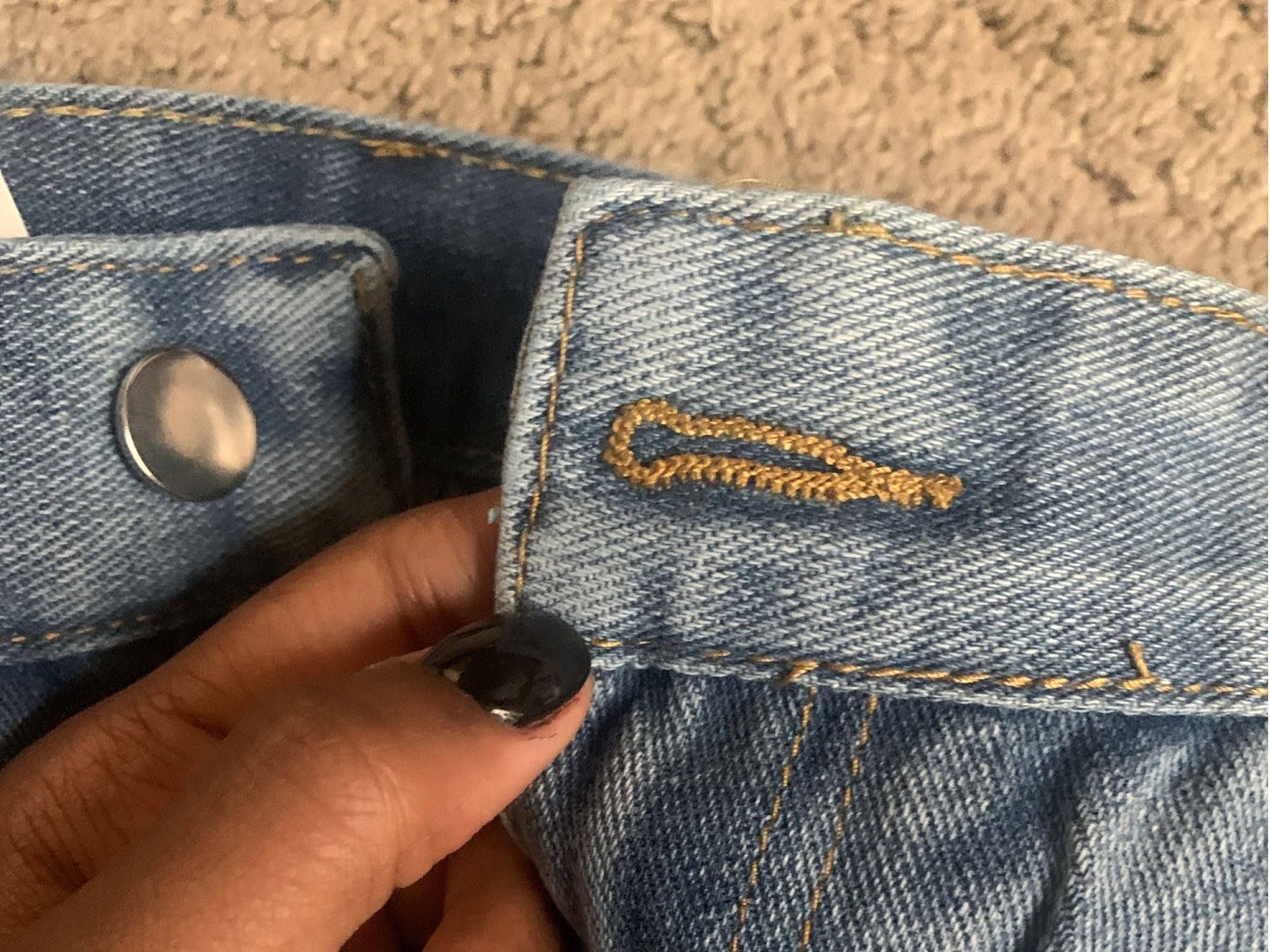 Damer Vintage Baggy Jeans Casual Stil 4