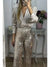 Damerna Festbyxor Pailletter Modern Passform Polyester Elastan 2