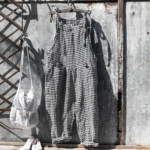Damernas Baggy Jumpsuit Lätt Flödande Material 2