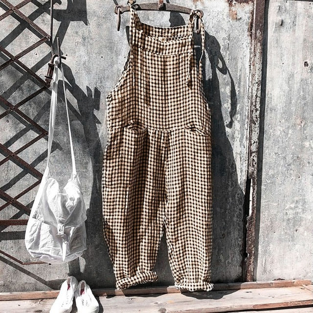 Damernas Baggy Jumpsuit Lätt Flödande Material 3