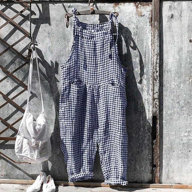 Damernas Baggy Jumpsuit Lätt Flödande Material 5