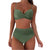 Damernas Bikini Set Hög Midja Modern Stil 0