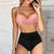 Damernas Bikini Set Hög Midja Modern Stil 3