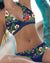 Damernas Bikini med Blommönster och Prickar 2