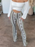 Damernas Boho Mönstrade Slim Fit Byxor 10