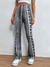 Damernas Boho Mönstrade Slim Fit Byxor 5