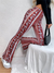 Damernas Boho Mönstrade Slim Fit Byxor 8