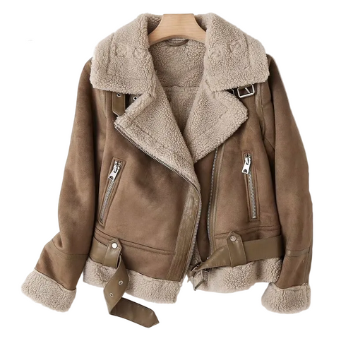 Damernas Bomberjacka Sherpa Fleece 0