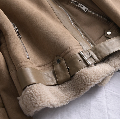 Damernas Bomberjacka Sherpa Fleece 4