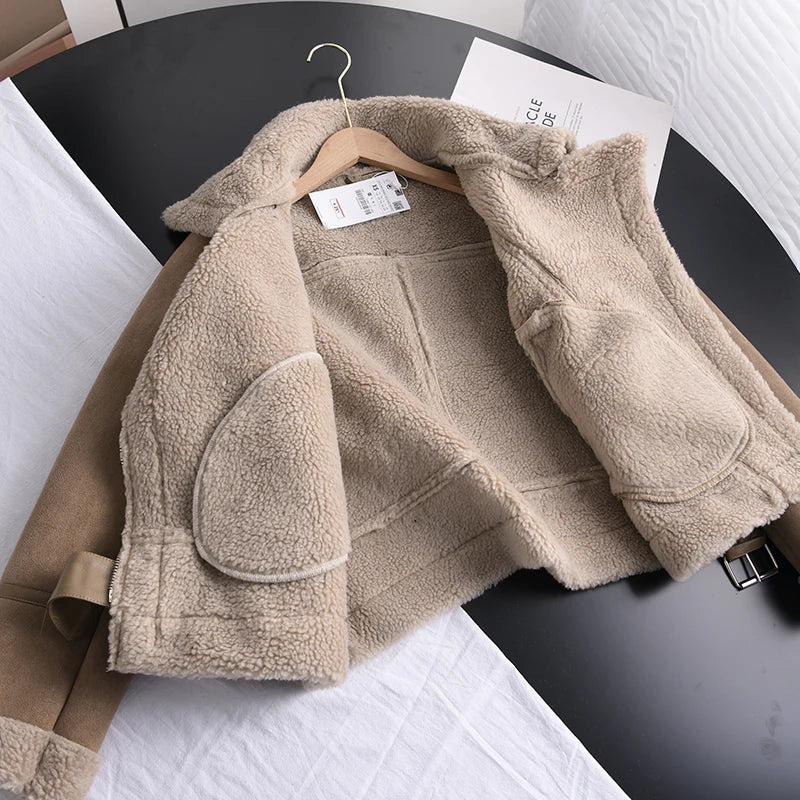 Damernas Bomberjacka Sherpa Fleece 6