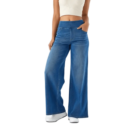 Damernas Byxor med Resårband Modern Stil 0