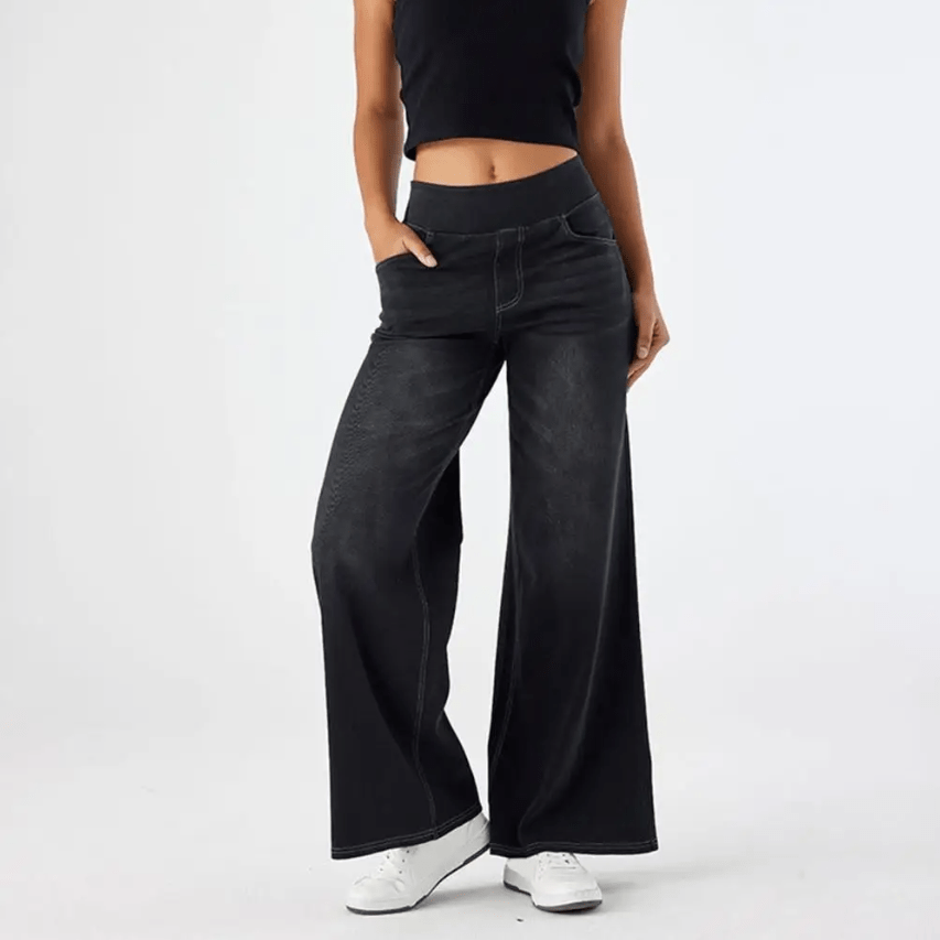 Damernas Byxor med Resårband Modern Stil 10