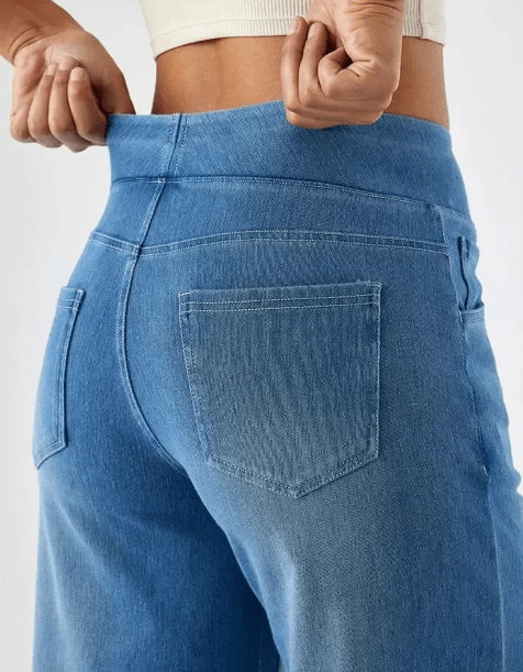 Damernas Byxor med Resårband Modern Stil 3