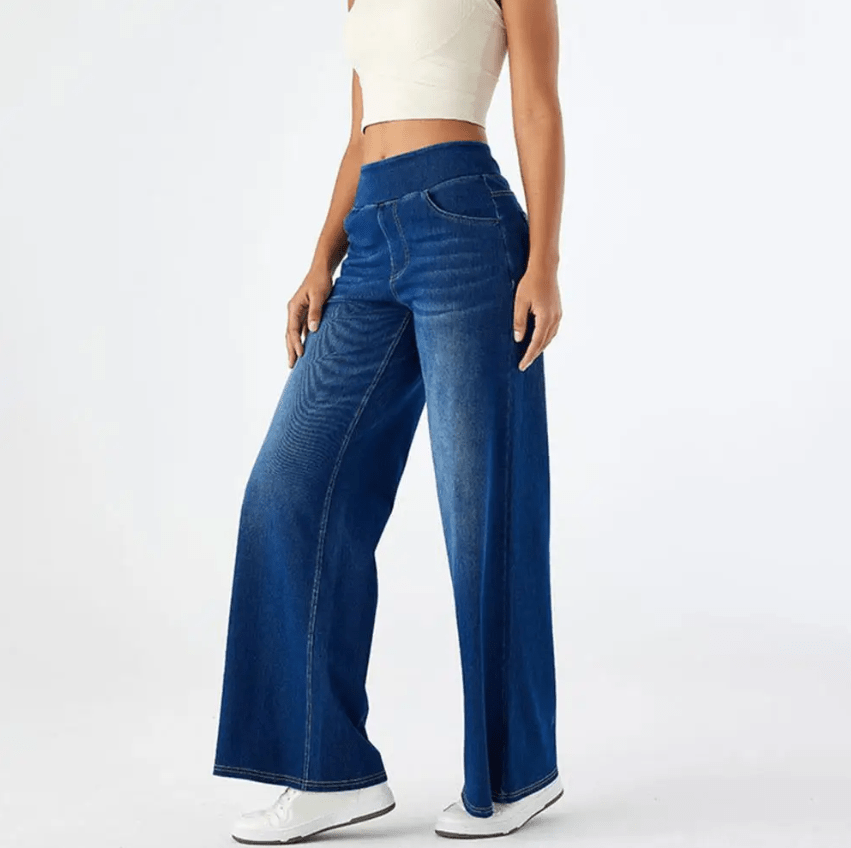 Damernas Byxor med Resårband Modern Stil 6