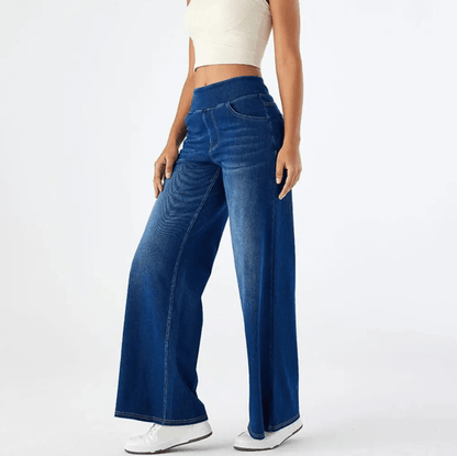 Damernas Byxor med Resårband Modern Stil 6