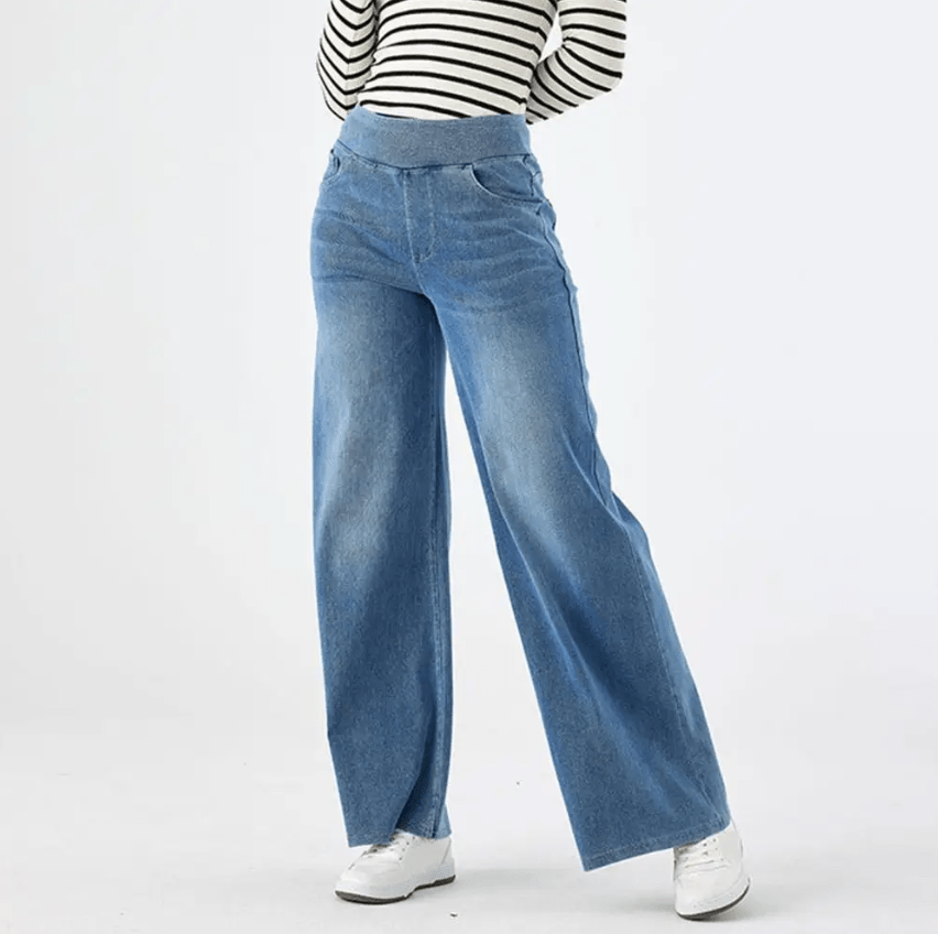 Damernas Byxor med Resårband Modern Stil 9