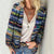 Damernas Cardigan Lätt Stickad Multifärgad 1