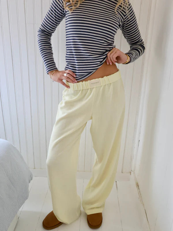 Damernas Casual Byxor Med Elastisk Midja 10