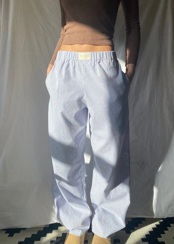 Damernas Casual Byxor Med Elastisk Midja 6