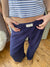 Damernas Casual Byxor Med Elastisk Midja 9