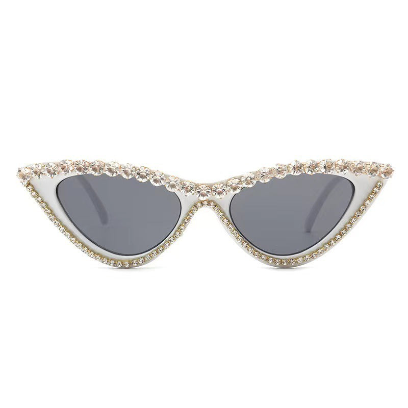 Damernas Cat Eye Solglasögon med Strass 10