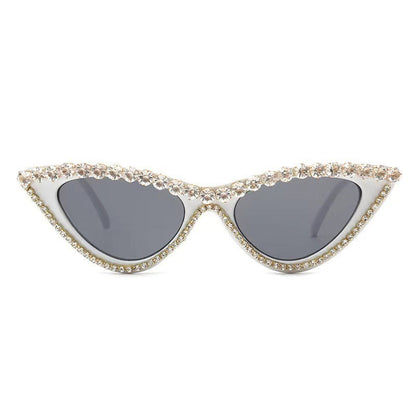 Damernas Cat Eye Solglasögon med Strass 10