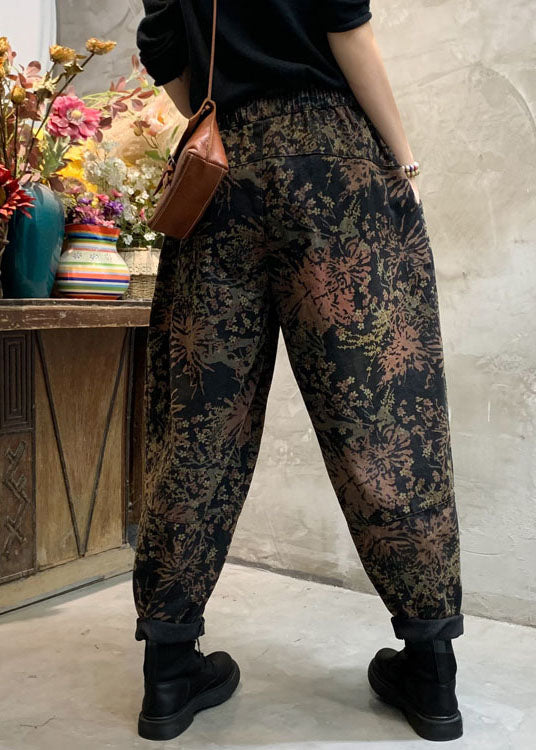 Damernas Cinched Jeans med Mönster 4