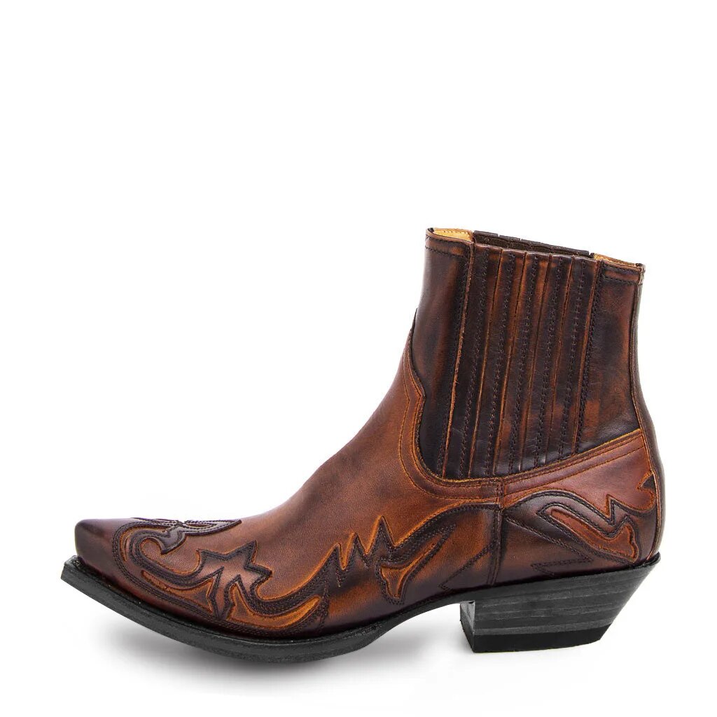 Damernas Cowboylaarzen Westernstil Konstläder 1