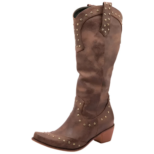 Damernas Cowboystövlar Westernstil Imitatieleer 0