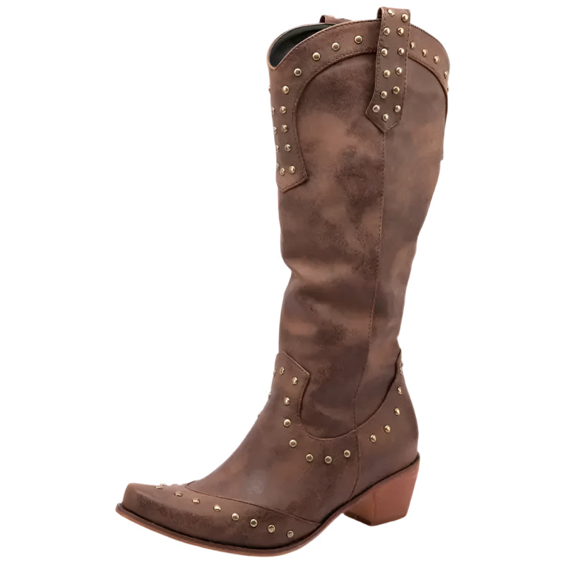 Damernas Cowboystövlar Westernstil Imitatieleer 0