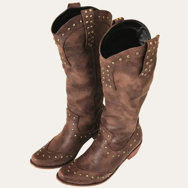 Damernas Cowboystövlar Westernstil Imitatieleer 1