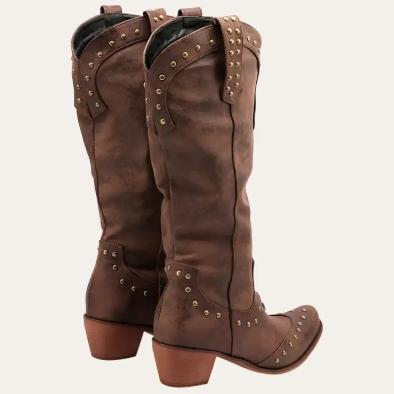 Damernas Cowboystövlar Westernstil Imitatieleer 2