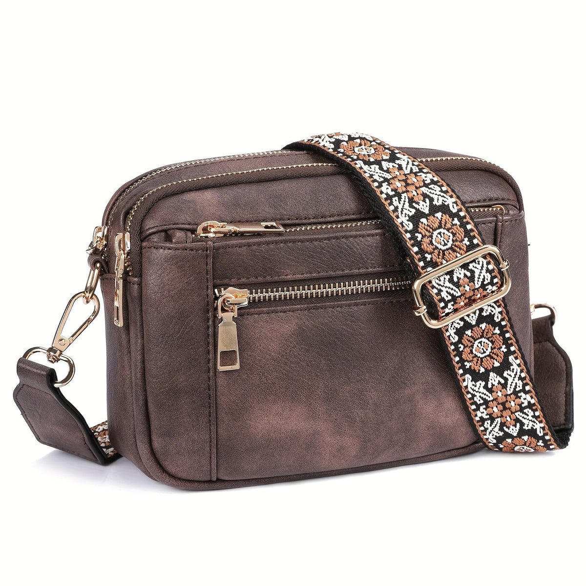 Damernas Crossbody-väska i veganskt läder med boho-stil 5