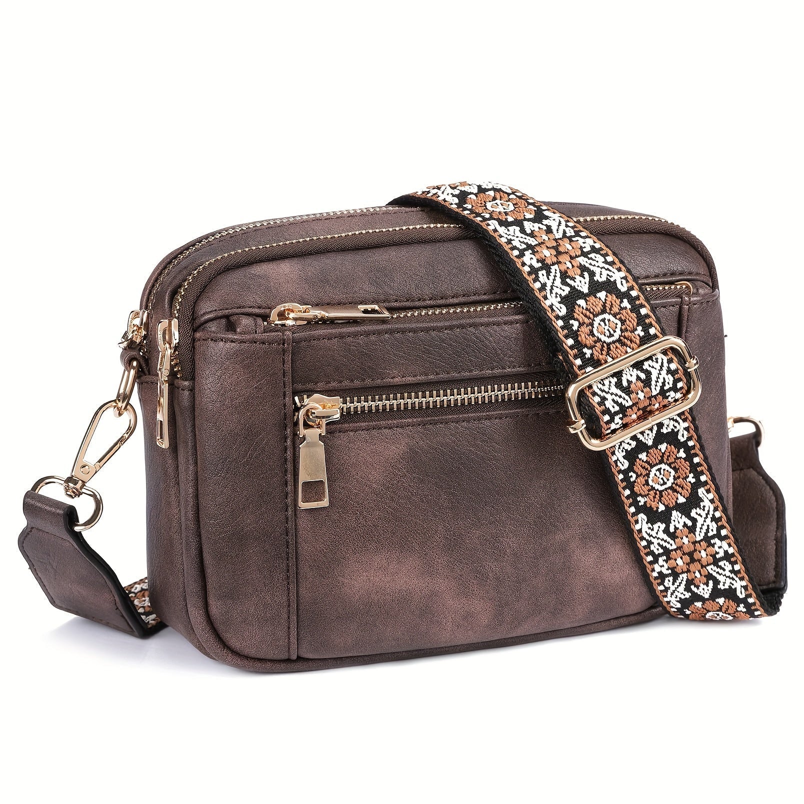 Damernas Crossbody-väska i veganskt läder med boho-stil 5