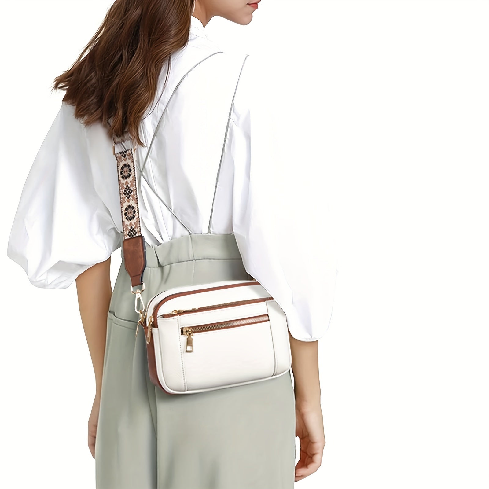 Damernas Crossbody-väska i veganskt läder med boho-stil 7